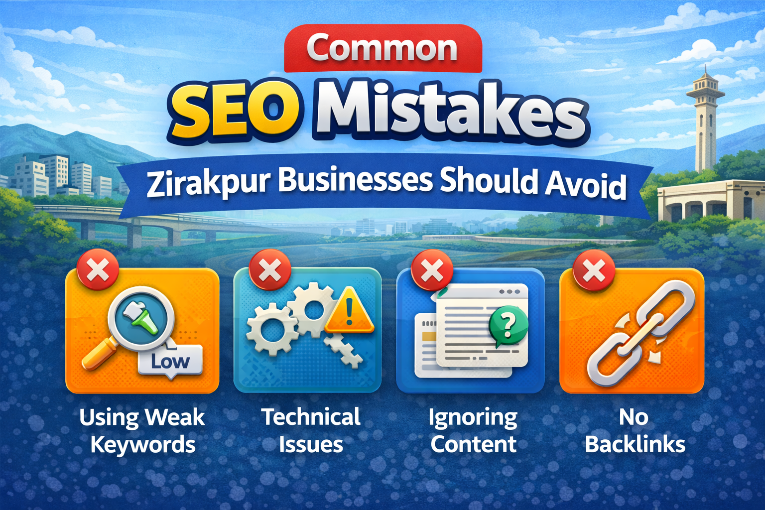 Common SEO Mistakes Zirakpur Businesses Should Avoid